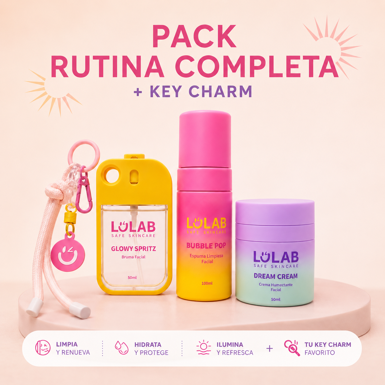 Kit Rutina Completa + Key Charm